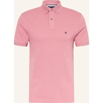 Pánská košile Tommy Hilfiger Pánská Polokošile Z Piké Regular Fit, růžová, XXL