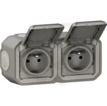 LEGRAND s.r.o. PLXN55 ZÁS.2X2P+T HOR.PŘEDK.POVRCH.ŠEDÁ