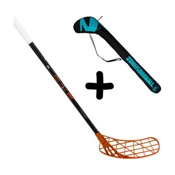 Florbalová hůl Zone floorball AIR/ONE "ONE" 27 (THIN) raw/copper + Stickbag Set florbalky s vakem černá / měděná, Pravá (pravá ruka dole), 104cm (=114cm)