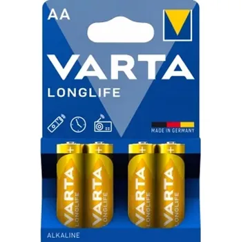 Článková baterie Alkalická baterie Varta AA (R6) 4 ks