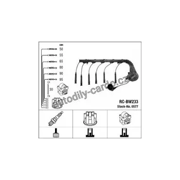 Zapalovací kabel Sada kabelů pro zapalování NGK RC-BW233 - BMW