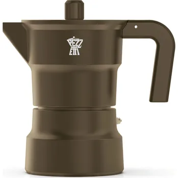 Moka konvice PEZZETTI SOLIDEXPRESS 3 šálky - moka konvička z hliníku, smaltovaná, hnědá
