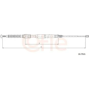Auto-moto Lanovod parkovací brzdy COFLE 10.7521