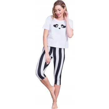 Dámské pyžamo Vienetta dámské pyžamo bavlna vícebarevné, velikost L