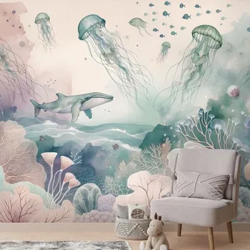 Tapeta Dovido Fototapeta podmořský svět v pastelových barvách