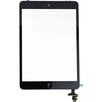Premium přední dotykové sklo (touch screen) s tlačítkem Home Button a lepidlem pro iPad mini 2 - černé