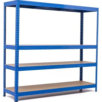 regál Policový regál Trestles RH 1200x1400x300, nosnost 1200 kg, 4 police Barva: modrá