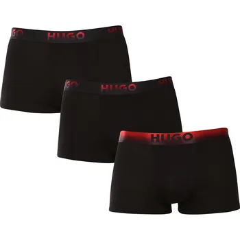 Boxerky 3PACK pánské boxerky HUGO černé (50549172 001) L Možnost vrácení zboží ZDARMA do 120 dnů!