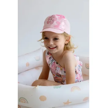 Kšiltovka Dětská bavlněná kšiltovka Jamiks JESSE JESSE.or.Na.gl.JLH099.G růžová 30X, vel. 52