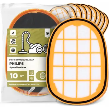 Filtr do vysavače 10x FILTR do VYSAVAČE Philips SpeedPro Max Vzduchový Pěnový FILTRY EM-W