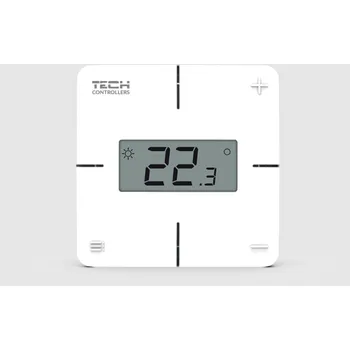 TECH EU-R-X - drôtový izbový termostat (regulátor) dvojstavový pre lištu EU-L-X WIFI, EU-L-4X WiFI, EU-L-12 a EU-ML-12 - biely