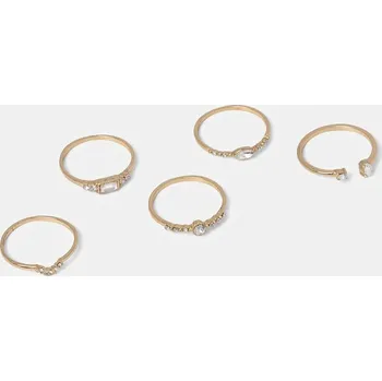 Prsten Prstýnky Aldo 5-pack FARALDEN.972 zlatá GLD, vel. 9