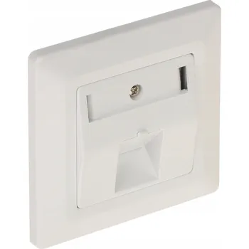 Elektrická zásuvka Zásuvka do zdi Delta bílá