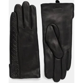 Rukavice Kožené rukavice Calvin Klein LV04F9008G černá 99X, vel. M/L