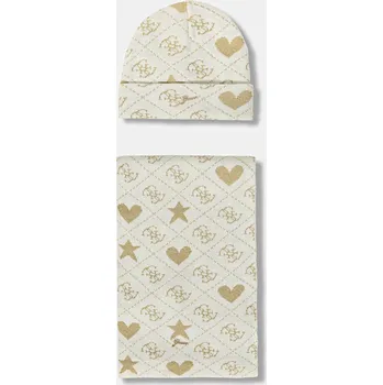 Pokrývka hlavy Dětská čepice a šátek Guess 2-pack J5BZ05.Z3H40.9BYA béžová 01X, vel. 54/56