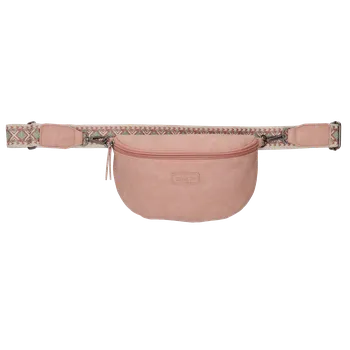 Ledvinka Beagles dámská ledvinka Malaga s dekorativním popruhem - světle růžová