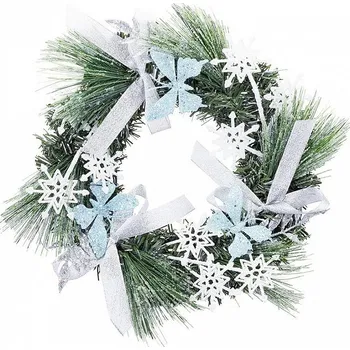 Vánoční dekorace Věnec MagicHome CW5159, průměr 35cm, borovice