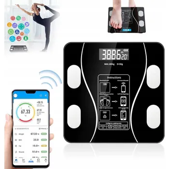 Osobní váha Osobní váha Slim s analýzou těla 180kg SMART Bluetooth