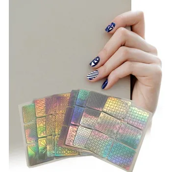 DAALO Šablony na zdobení nehtů 72 ks