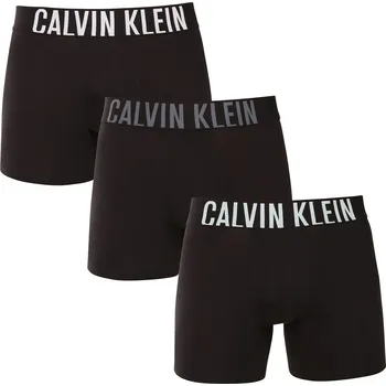 Boxerky 3PACK pánské boxerky Calvin Klein černé (NB3609A- ZDO) S NB3609A-ZDO Možnost vrácení zboží ZDARMA do 120 dnů!