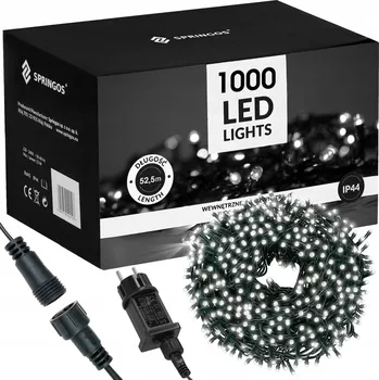 Vánoční dekorace Springos vánoční osvětlení 52,5 m 1000 světýlek