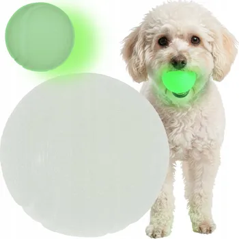 Hračka pro psa Zabawka dla psa piłka ŚWIECĄCA W CIEMNOŚCI odolná fluorescenční guma, VYSOKÁ ODOLNOST
