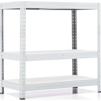 regál Policový regál Trestles RH 1000x800x600, nosnost 1050 kg, 3 police bílé Barva: bílá