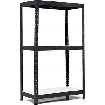 regál Policový regál Trestles RH 1500x900x600, nosnost 1050 kg, 3 police bílé Barva: černá