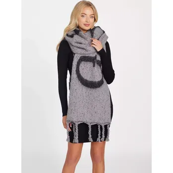 Šála GUESS dámská oversize,velká šála Scarf černá