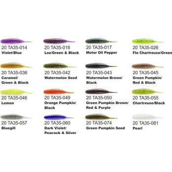 Umělá nástraha Dipované umělé nástrahy FishUP Tanta 3,5-9cm 5ks - Orange Pumpkin / Black