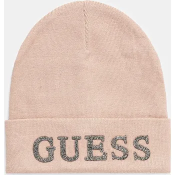 Čepice Čepice Guess oranžová barva, AW5398 POL01 AW5398.POL01 03A, vel. L