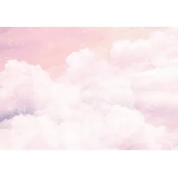 Fototapeta FOTOTAPETA PRO DÍVKU OBLÁČKY RŮŽOVÉ NEBE TAPETA DO DĚTSKÉHO POKOJE 400x280