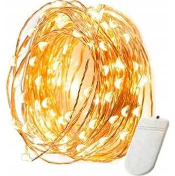 Vánoční dekorace Mendelson vánoční osvětlení na stromeček 3 m bílá teplá