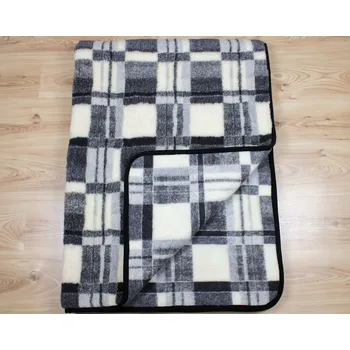 Prostěradlo Deka Limar Tannery Leather vlněná 200 cm x 220 cm šedá