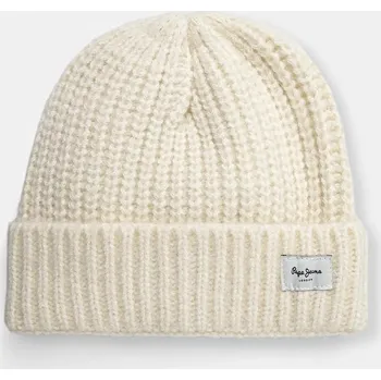 Čepice Dětská čepice Pepe Jeans ZOE HAT béžová barva, z husté pleteniny, PG040241 01F, vel. 152