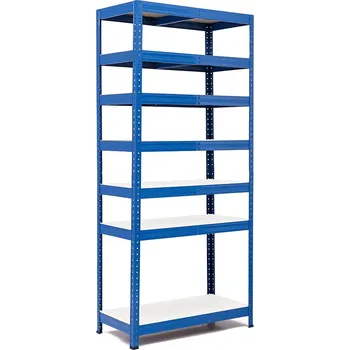 regál Policový regál Trestles RH 2200x1000x600, nosnost 1750 kg, 7 polic bílých Barva: modrá