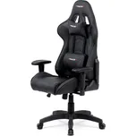 KA-F03 BK - Herní křeslo, houpací mechanismus, černá ekokůže, KA-F03 BK