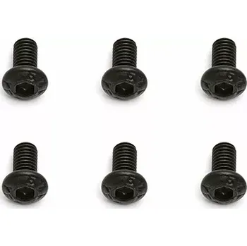 RC náhradní díl Associated M3x0,5x6mm Imbusový šroub s kulatou hlavou, 10 ks.