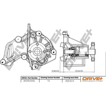 Chladič motoru Vodní čerpadlo, chlazení motoru DRIVE+ DP2310.10.014