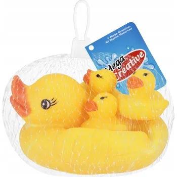 Hračka pro nejmenší Hračky do vany Kačenky 4 ks 10x7 cm v Síťce