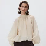 Reserved - Halenka ze směsi lyocellu - krémová - 078HN-01X - 078HN-01X-XL