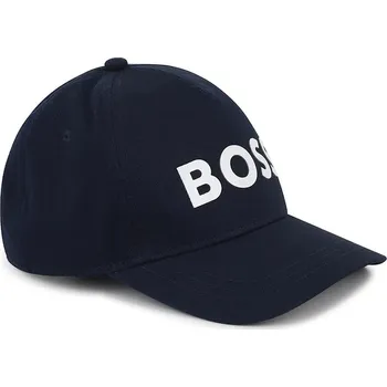 Kšiltovka Dětská bavlněná kšiltovka BOSS tmavomodrá barva, s aplikací, J51681 59X, vel. 56
