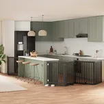 Zábrana pro psy s dvířky skládací 8 panelů černá 640 cm topol