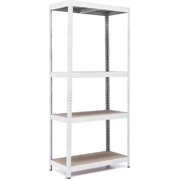 regál Policový regál Trestles RH 1800x1000x600, nosnost 1400 kg, 4 police Barva: bílá