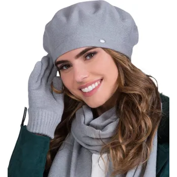 Dámské spodní prádlo Klasický DÁMSKÝ BARET jednobarevný ŠEDÝ z VISKÓZY Kamea INEZZ