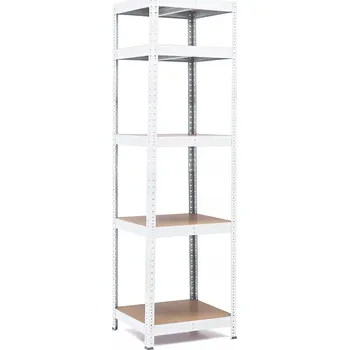 regál Policový regál Trestles RH 1800x600x600, nosnost 1750 kg, 5 polic Barva: bílá
