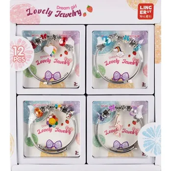 Náramek Sada Krásy Náramek 9x9x2 DIY Bižuterie pro Děti