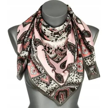 Šátek Saténový šátek apaska FOLK1 MDB-31A šedá