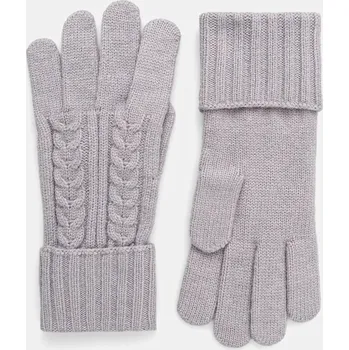 Rukavice Rukavice Guess dámské, šedá barva, AW5382 POL02 AW5382.POL02 09X, vel. M