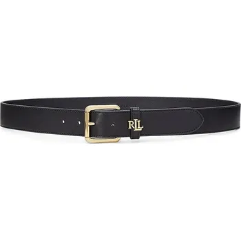 Opasek Kožený pásek Lauren Ralph Lauren dámský, černá barva, 412968765 99X, vel. XS